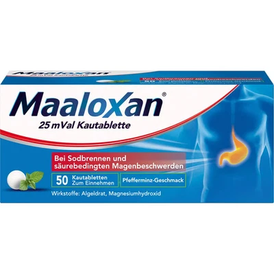 A. NATTERMANN & CIE GMBH MAALOXAN 25 mVal Kautabletten 50 St PZN 01423599