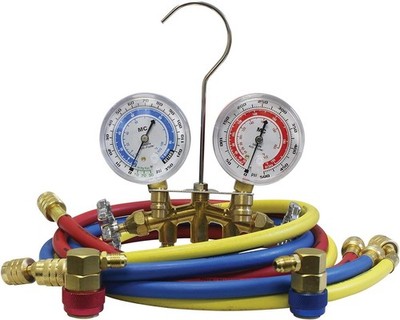 Mastercool 66661 R134A Brass Manifold Set, 60'' Hoses for R134a - U.S. Assembled