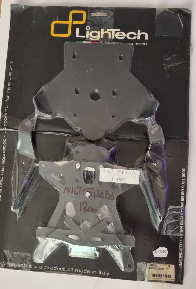 (77) KIT LIGHTECH PORTE-PLAQUE RÉGLABLE DUCATI MULTI. 1200 '10-'11 == TARDU108 - Photo 1/1