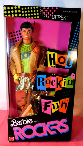 Vintage Derek Doll Barbie and the Rockers 1986 Mint in Box