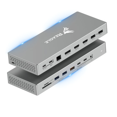 DOCKING STATION 16in1 HUB USB 3.2 MST 2 HDMI DP 4K60Hz PD100W RJ45 SD 7x USB