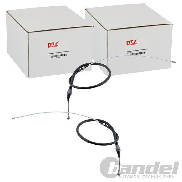 2X NTY Handbremsseile Passend FüR Audi A3 Seat Altea Leon Toledo Skoda Octavia-image