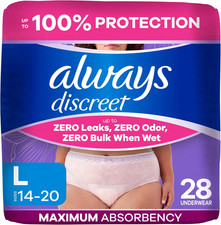 Pañales para adultos Always Discreet para mujer, ropa interior para incontinencia, posparto Esse