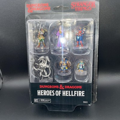 Heroes of Hellfire 6-Piece Miniature Set Stranger Things Dungeons Dragons
