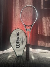 Vintage WILSON WORLD CLASS Metal Tennis Racket In Green Color w/ Original Cover