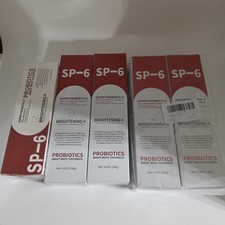 Lot Of 5 Super Probiotic SP-6 Toothpaste, Probiotics Bright White 4.9oz 1.18 per gallon
