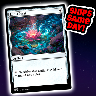 #ad #ad Lotus Petal Custom Art Magic: The Gathering Playtest Card Commander EDH $3.98
