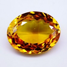 Flawless 38.15 Ct Natural Yellow Ceylon Sapphire Oval Certified Loose Gemstone