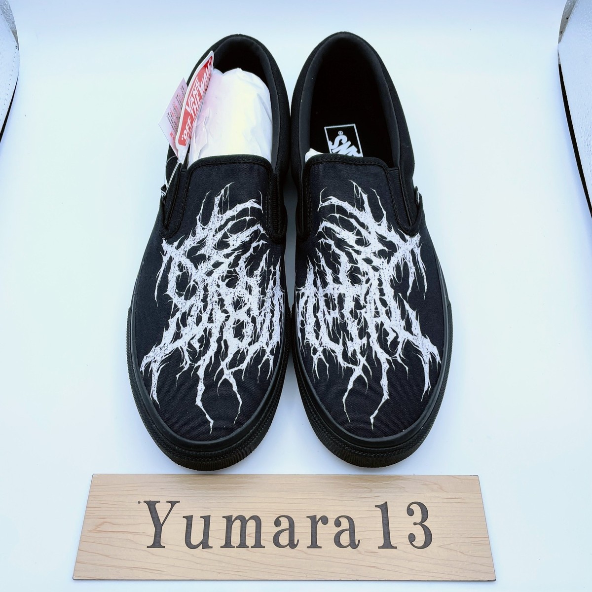 BABYMETAL × Vans Slip-On Black White 702999-0001 Men's Size | eBay