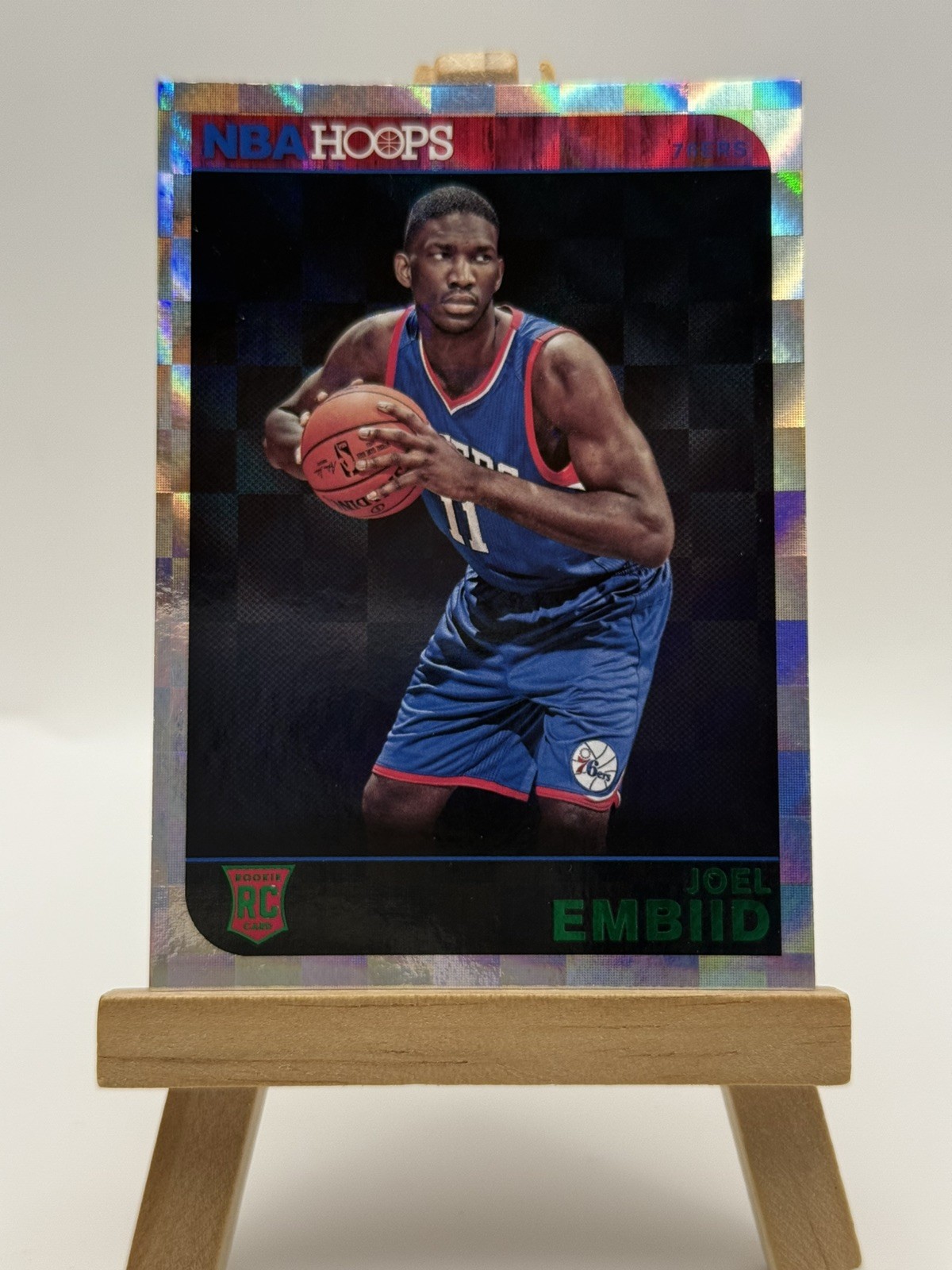 Philadelphia 76ers Joel Embiid - 2014-15 NBA Hoops #263 Green (RC)