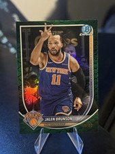 2025-26 Topps Bowman Chrome Snakeskin Green /99 Jalen Brunson