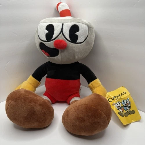 Cup Head 18” Fiesta Plush Red Straw Cuphead *NEW with Tags* Medium Large Plush