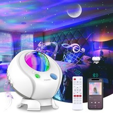 Projecteur Ciel Étoile, Projecteur Galaxie avec Hautparleur Bluetooth, pour C...