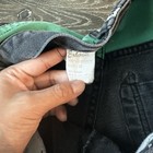 Rare Vintage Exhaust Denim Jeans 90’s Streetwear Green Red & Black Size 38 — photo 4