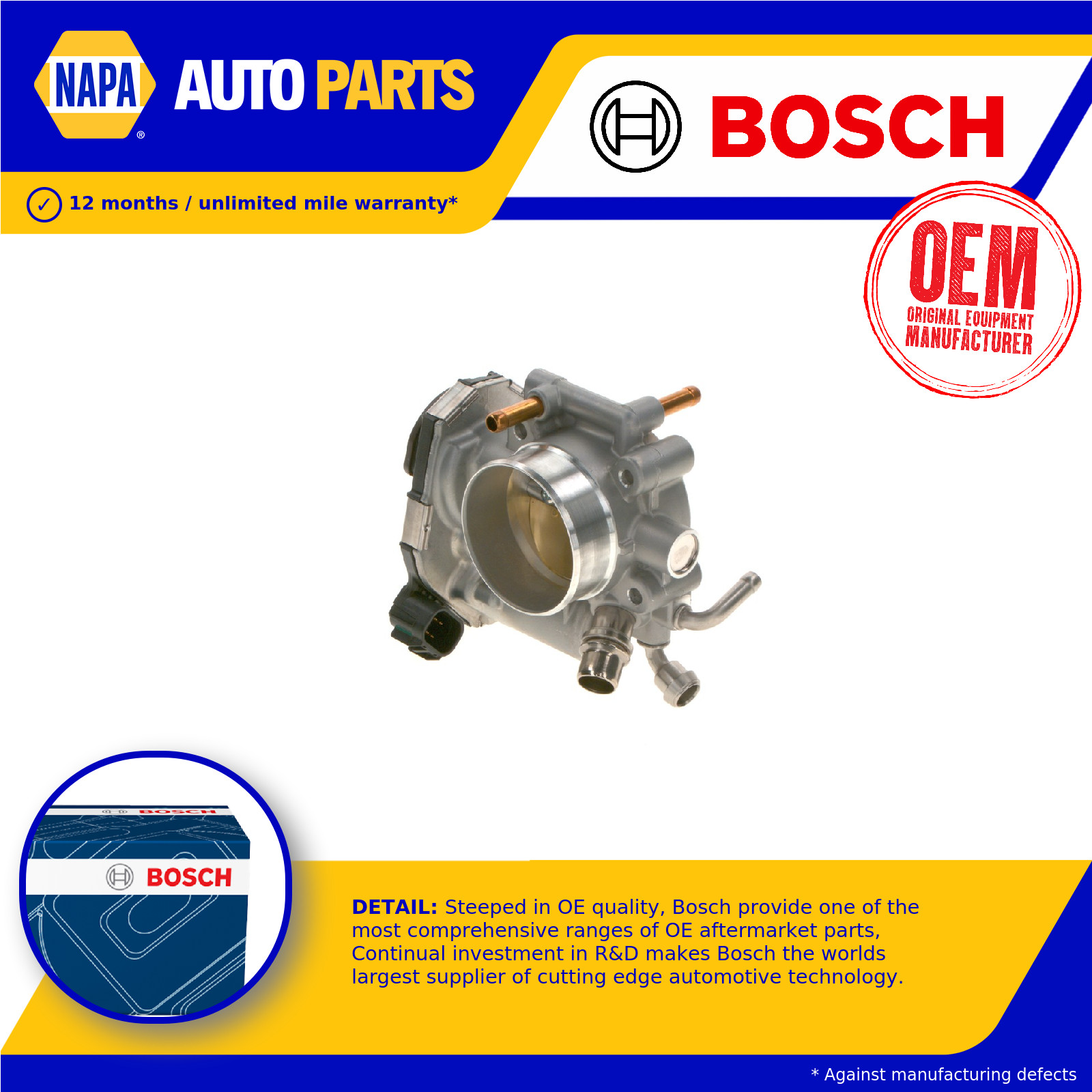 Throttle Body fits OPEL ASTRA J 1.8 11 to 20 A18XER Bosch 55561495 Quality New