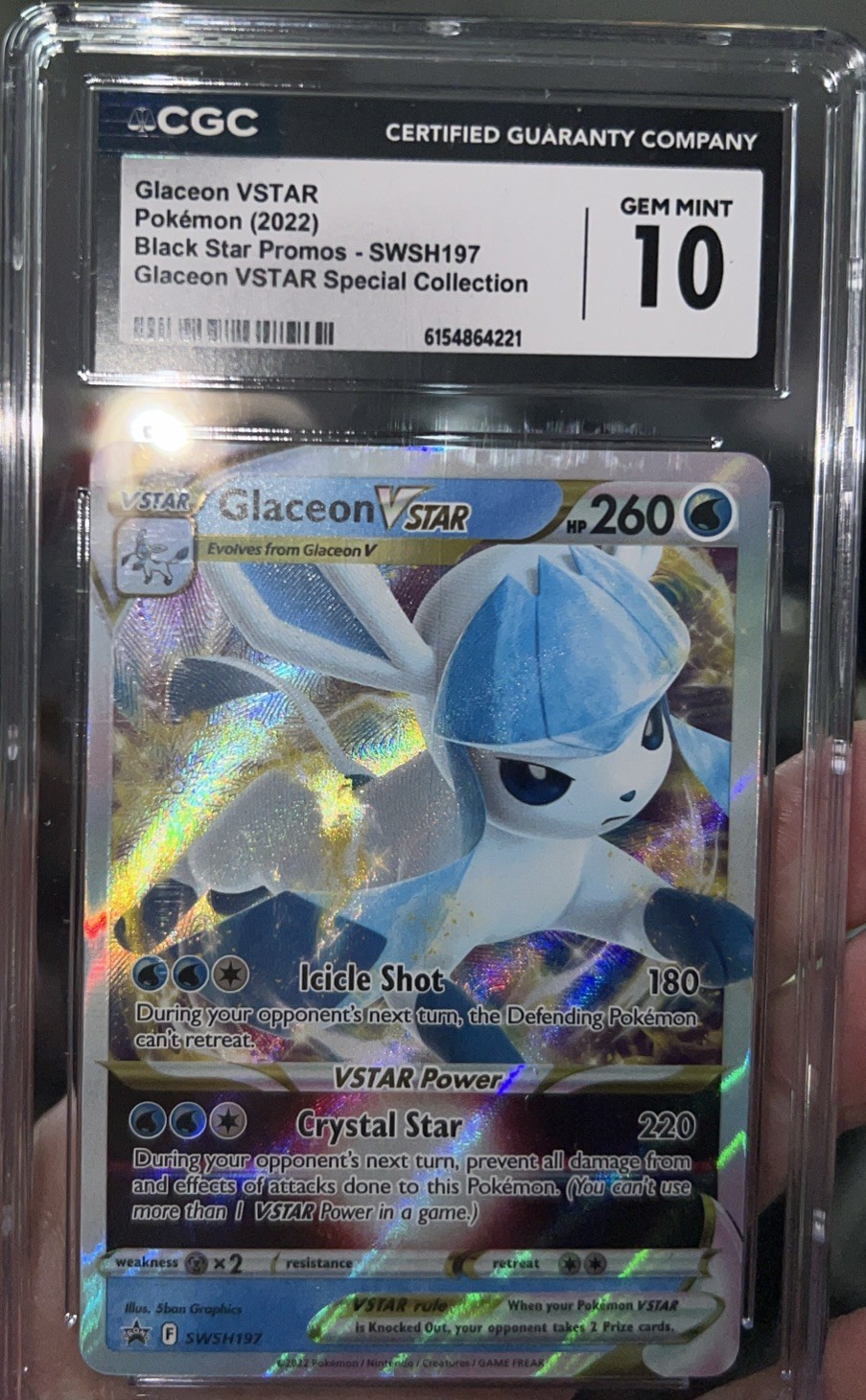 Glaceon VSTAR 2022 Sword & Shield: Black Star Promo #SWSH197