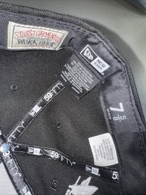 Stussy Our Legacy New Era Hat 7 5/8 Box Logo Rare Vtg Japan LA NYC
