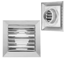 3 Inch Dryer Vent Cover 201 Stainless Steel Exterior Wall Outlet Vent Grille