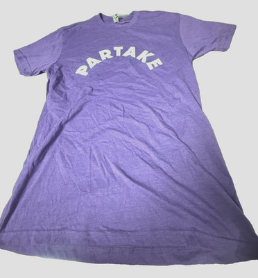 Brand New Purple Partake Tee T-Shirt - Size Small NWT