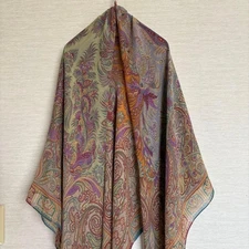 ETRO 100% Silk Large Paisley Stole