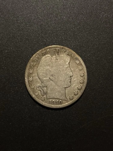 1910 Barber Liberty Head Half Dollar