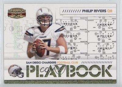 2008 Donruss Gridiron Gear Playbook Silver 60/250 Philip Rivers #PL-21 7k0