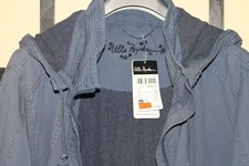 Damenjacke blau mit abnehmbarer Kapuze in Gr�...