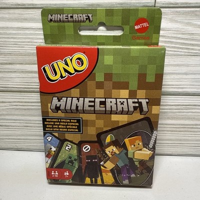 UNO    MINECRAFT   Card Game for Adults, Kids & Family. Mattel Gams. Brand New!