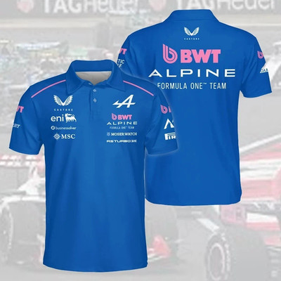 Custom Name - Men's 2026 Alpine F1 Teamwear Polo - All Size