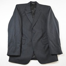 Jos A Bank 39R Gray Wool Cashmere Flannel Mens Blazer Suit Jacket Sport Coat