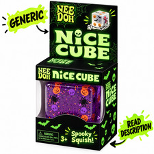 Halloween Sensory Squishy Cube Stress Relief Toy Pumpkins Spiders Generic