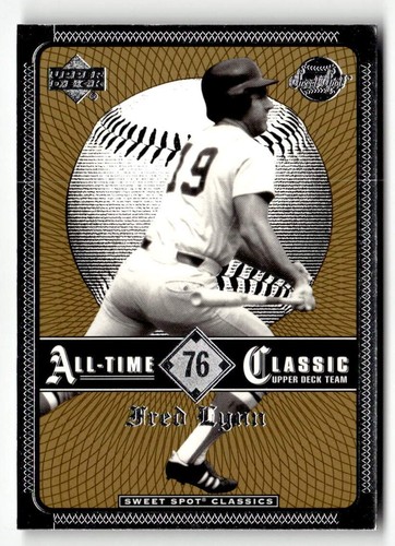 2002 Upper Deck Sweet Spot Classics Fred Lynn #76 card