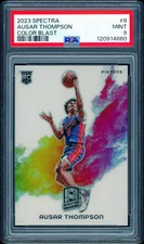 2023 Panini Spectra Color Blast Ausar Thompson #8 PSA 9