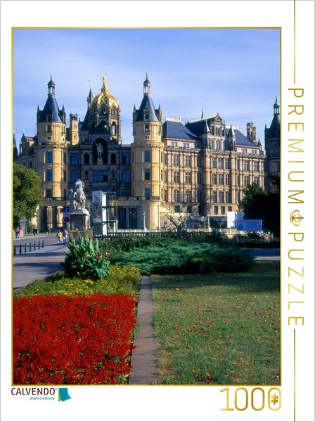 Calvendo Puzzle Schwerin Castle, Romantic Historicism | 1000 Pieces, Finished Si-image
