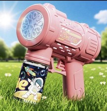 10-Hole Fully Automatic Pink Bubbles Machine Automatic Blower with Bubble