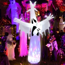 8 FT Halloween Inflatable Terrible Ghost, Halloween Scary Inflatable Decorati...