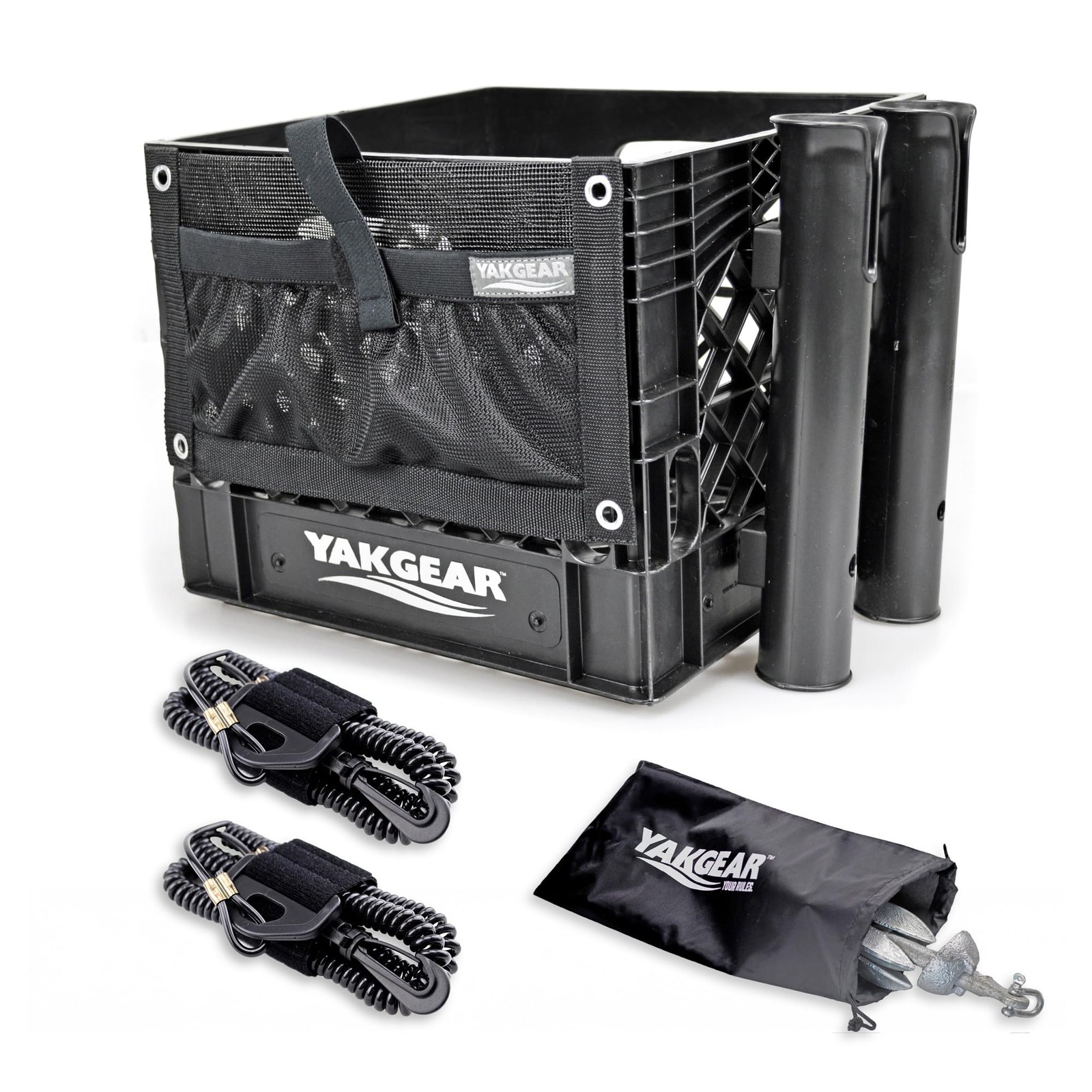 Angler Kit Crate &ndash; Basic | Complete Kayak Fishing Storage System With D...