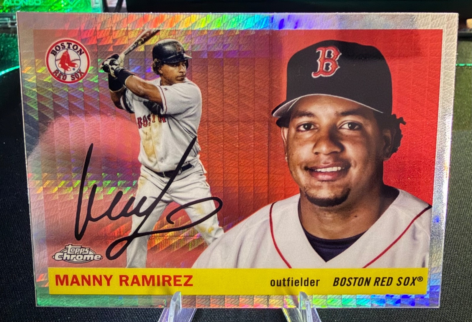 2025 Topps Chrome Platinum Anniversary Manny Ramirez Prism Refractor #225 Card