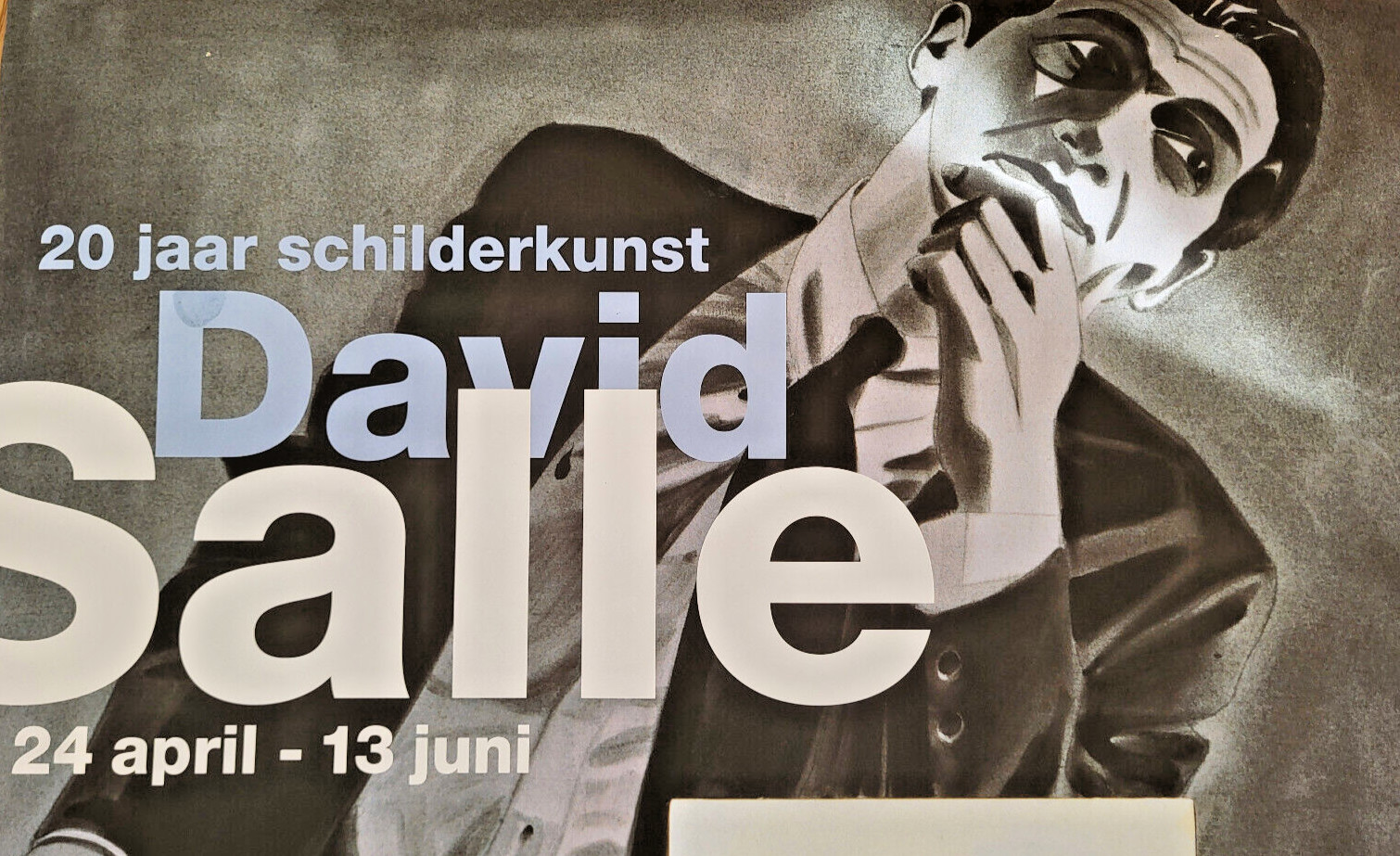 SALLE DAVID - AFFICHE EXPOSITION ORIGINALE - STEDELIJK MUSEUM AMSTERDAM NL... image 3