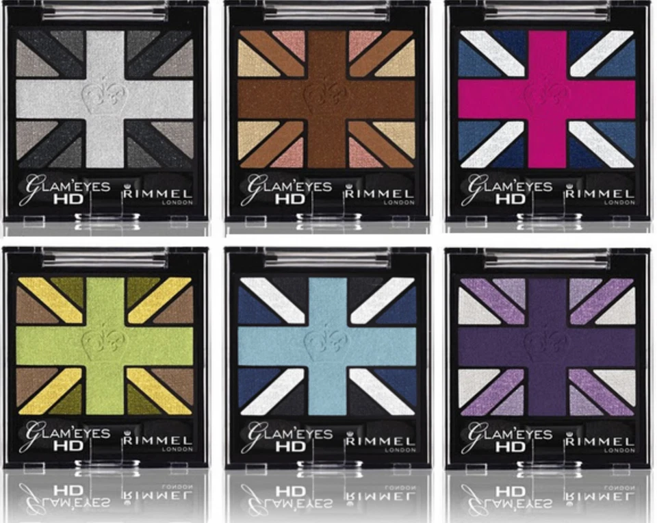 EYESHADOW Rimmel London Glam’Eyes HD Quad Lidschattenpalette – mehrere Farben – kostenloser Versand