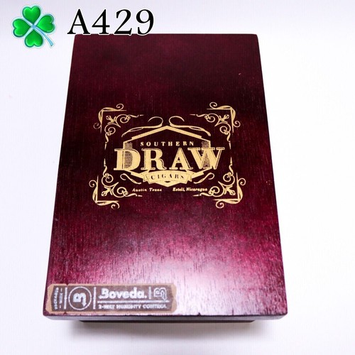 Southern Draw Toro Rose of Sharon Empty Wood Cigar Box 6.75" x 4.5" x 3.25" A429