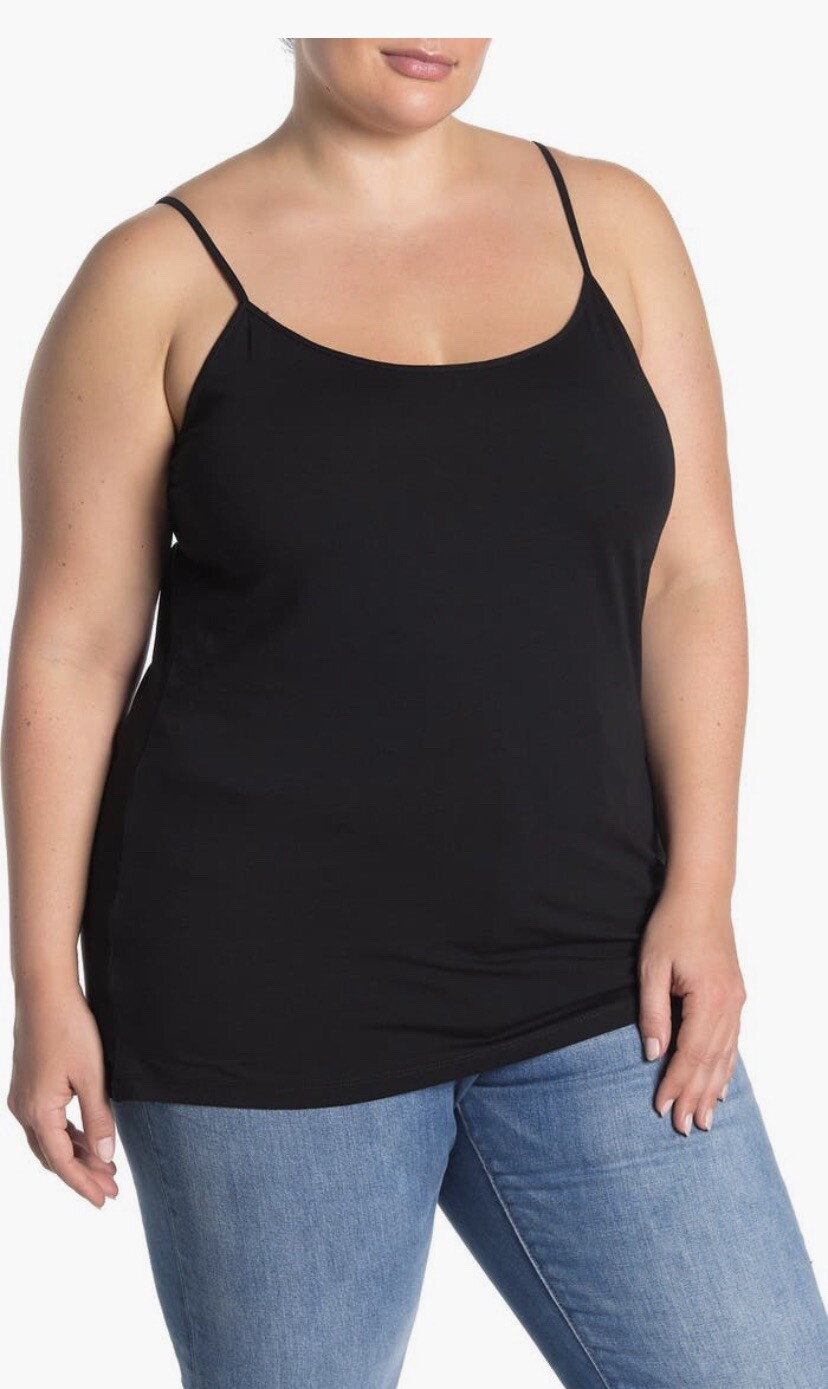 Halogen Tank Top Color Black  Size 2X