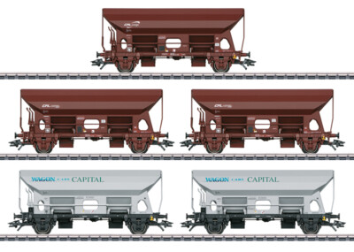 Märklin 46307 Selbstentladewagen-Set Typ Fcs , CFL / WCB, mit Ladegut, NEUHEIT