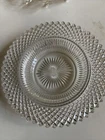 Vintage Anchor Hocking Miss America Clear butter dish Bottom depression 6-1/2 “