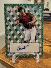 CARL SCHMIDT 2022 Leaf Perfect Game RC Prospect Auto #/4 SSP Aggies 🔥📈