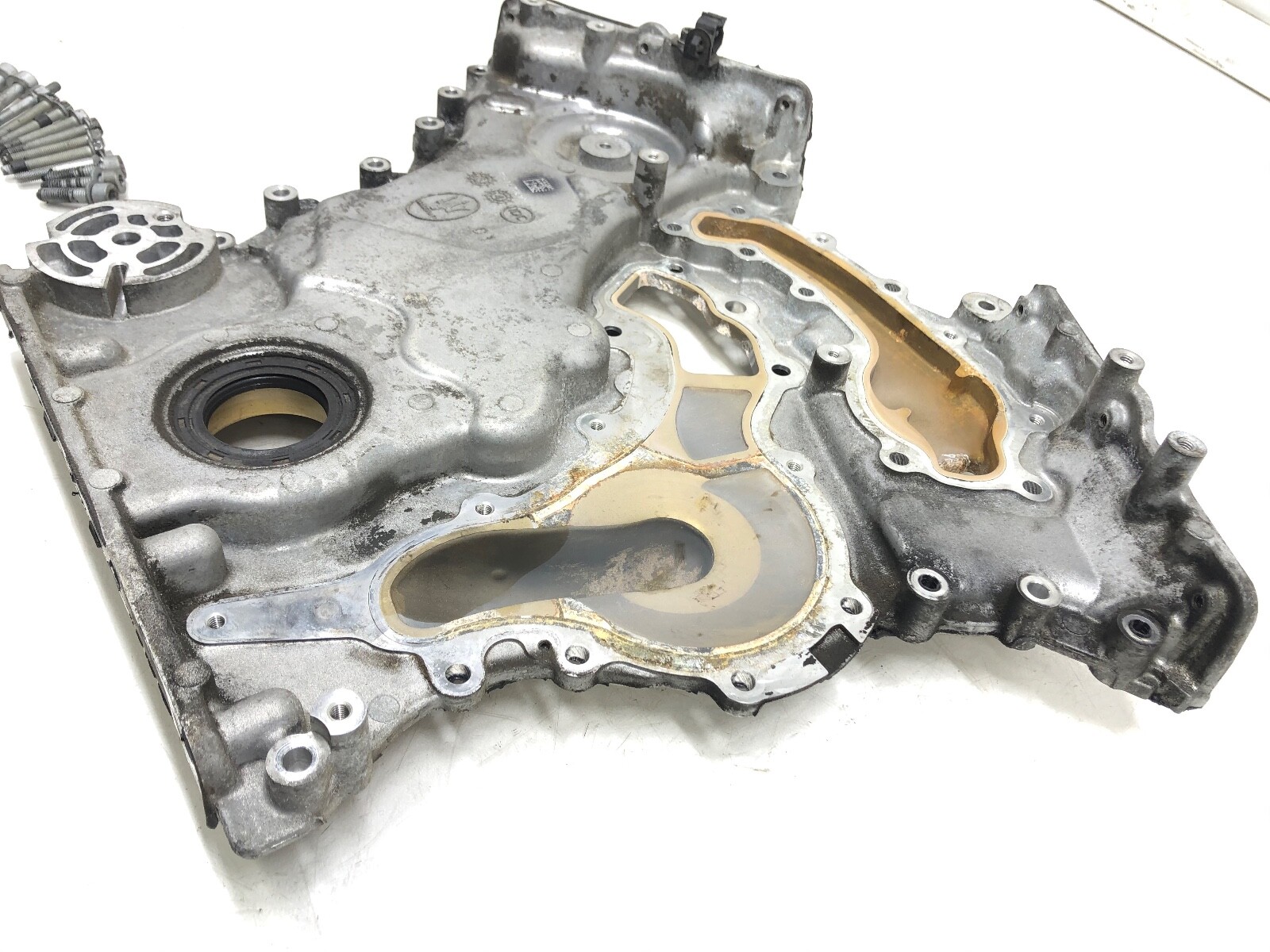 2014-2019 MASERATI GHIBLI S Q4 3.0 V6 ENGINE MOTOR TIMING CHAIN COVER PLATE OEM.