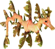 Living Earth 24" Leafy Seadragon Wild Republic Plush Stuffed Animal Marine Fish