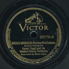 78tk-Latin-VICTOR 25770-Xavier Cugat-(Bruca Manigua/Habanera)-rumba/conga