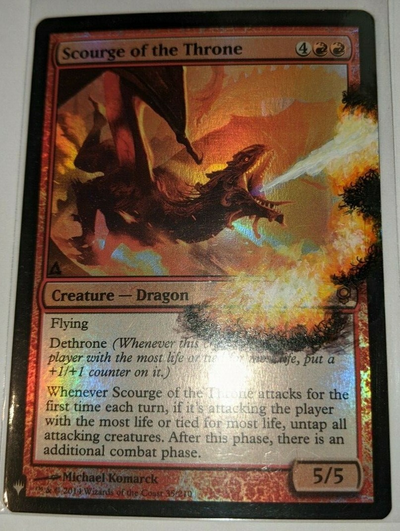 magic painted mtg altered art Foil SCOURGE OF THE THRONE magic painted mtg altered art Foil SCOURGE OF THE THRONE