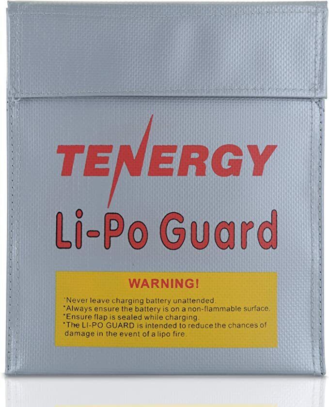 Tenergy Fireproof and Explosionproof LiPO safe charge & storage bag, 7x9inch